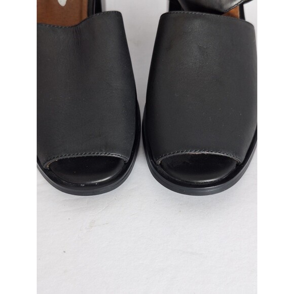 Jeffery Campbell x Free People Mary Jane Sandals Sz 6 Peep Toe Block Heel Black - Picture 10 of 10